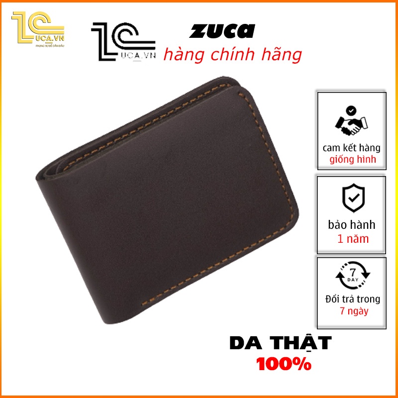 ví nam dài dáng đứng mini chất liệu da bò hàng hiệu cầm tay kẹp tiền thương hiệu ZUCA Z07 ®️