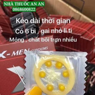 COMBO 10 HỘP BAO CAO SU 6 BI MEN