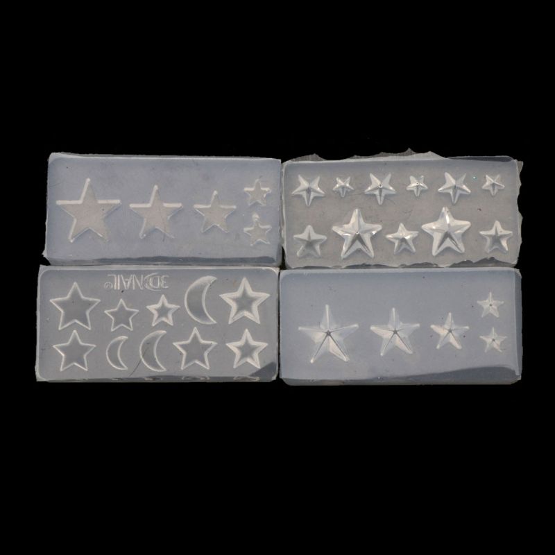Sa Set 4 Khuôn Silicone Làm Mặt Trang Sức Thủ Công