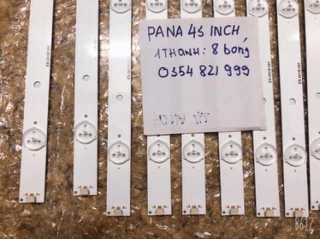 Thanh led tivi panasonic 43 inch giá bán 1 thanh 8 bóng