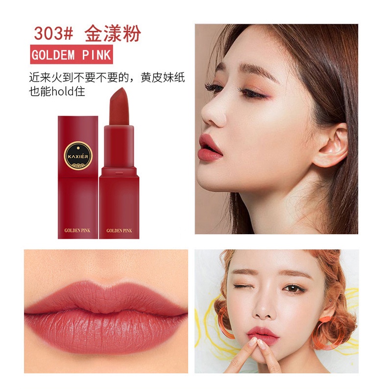 [Hàng mới về] Set 5 Son Lì KAXIER Lâu Trôi Không Dính Cốc