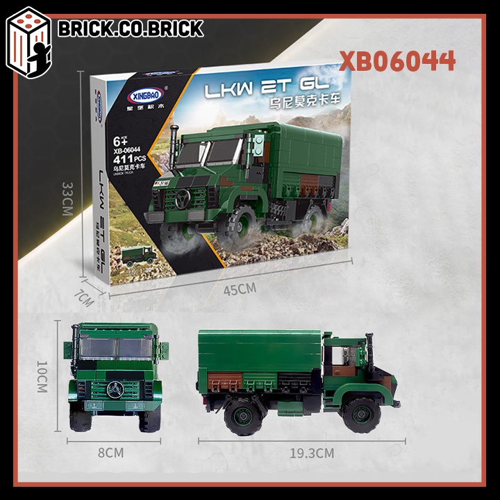 Mô hình Xe Bán tải Thiết Giáp Cavalry Carrier Đồ chơi Lắp ráp Xe tải Quân đội Military XB06044