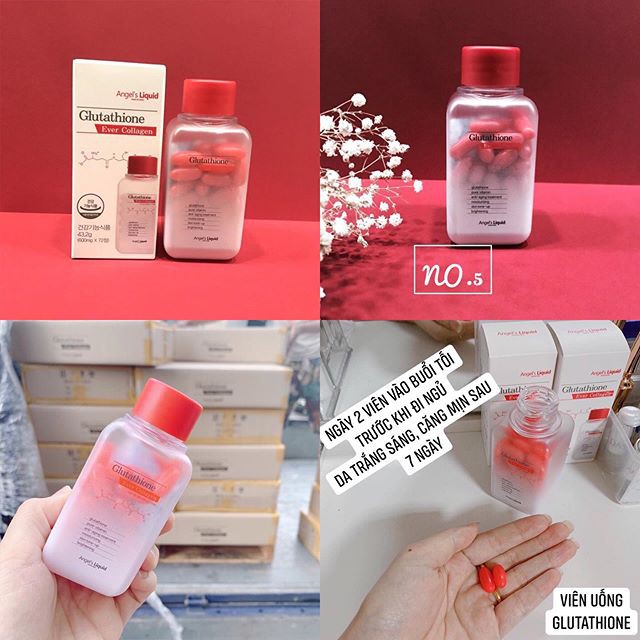 Bộ kit 5 món Dưỡng Trắng Da, Làm Mờ Thâm Angel's Liquid Whitening Program Special Kit Glutathione | BigBuy360 - bigbuy360.vn