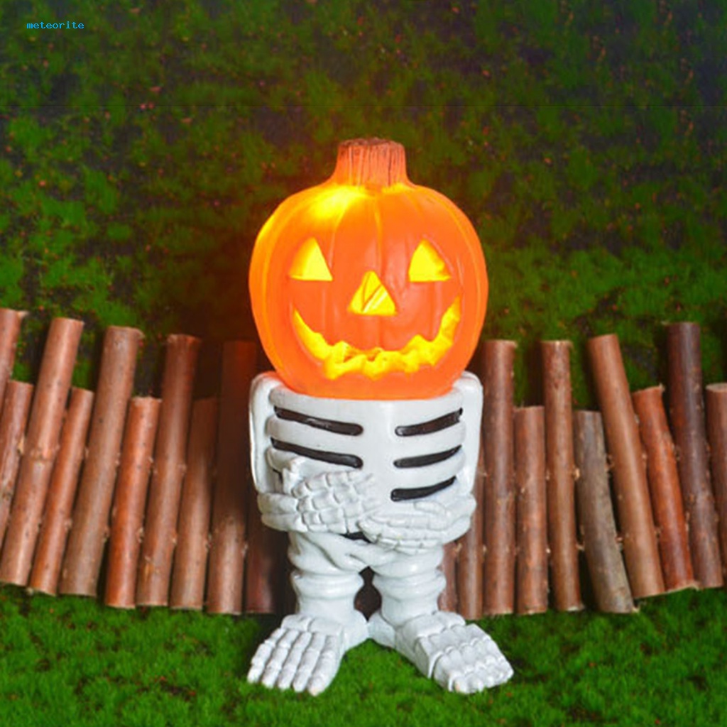 Tượng Quả Bí Ngô Có Đèn LED Phát Sáng Trang Trí Halloween