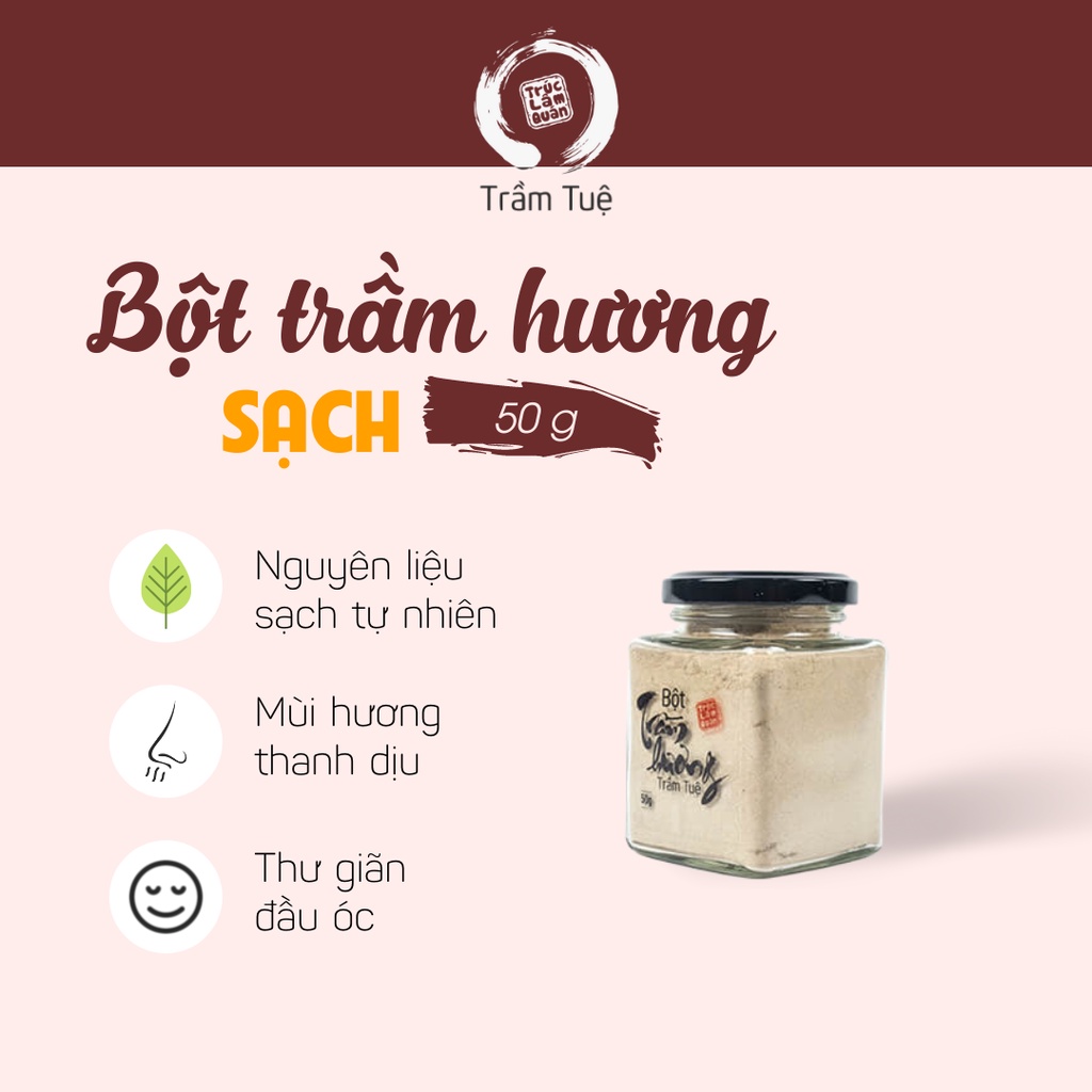 Bột trầm hương xông ⚡️SẠCH THƠM⚡️ Bột trầm hương xông phòng, thanh tẩy khí, diệt khuẩn, hạn chế nấm mốc