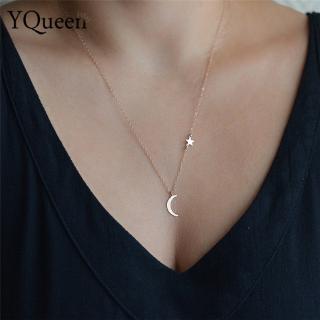 Dây chuyền mặt hình trăng và sao hợp thời trang cho nữ