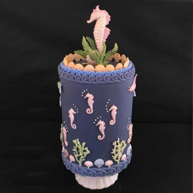 Khuôn silicon 4D Cá, rêu