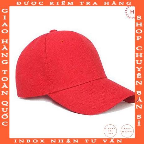 Mũ lưỡi trai Unisex phong cách Hàn Quốc/ Nón kết lưỡi chai trơn nhiều màu jluusy
