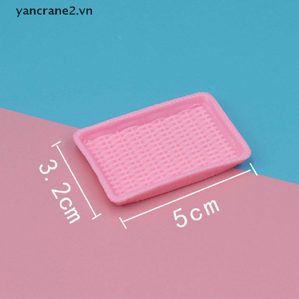 Set 5 Dĩa Phục Vụ Tráng Miệng Bằng Nhựa Trang Trí Nhà Búp Bê