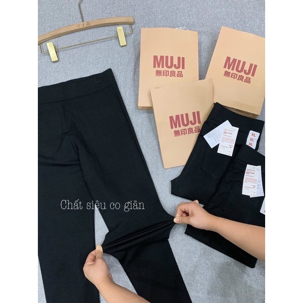 [FREESHIP - HÀNG LOẠI 1] QUẦN LEGGING MUUJI TÚI GIẤY XỊN