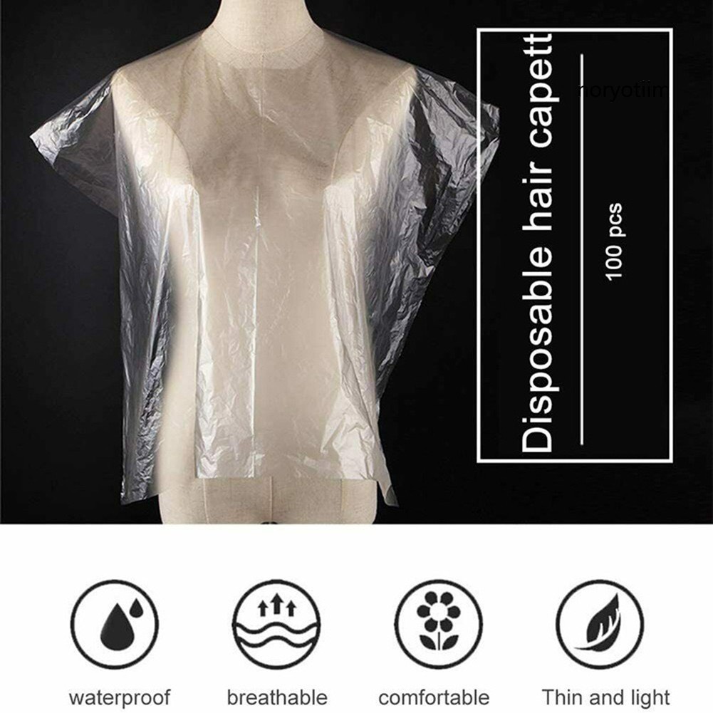 Áo trùm nilon dùng 1 lần hỗ trợ nhuộm tóc tiện lợi