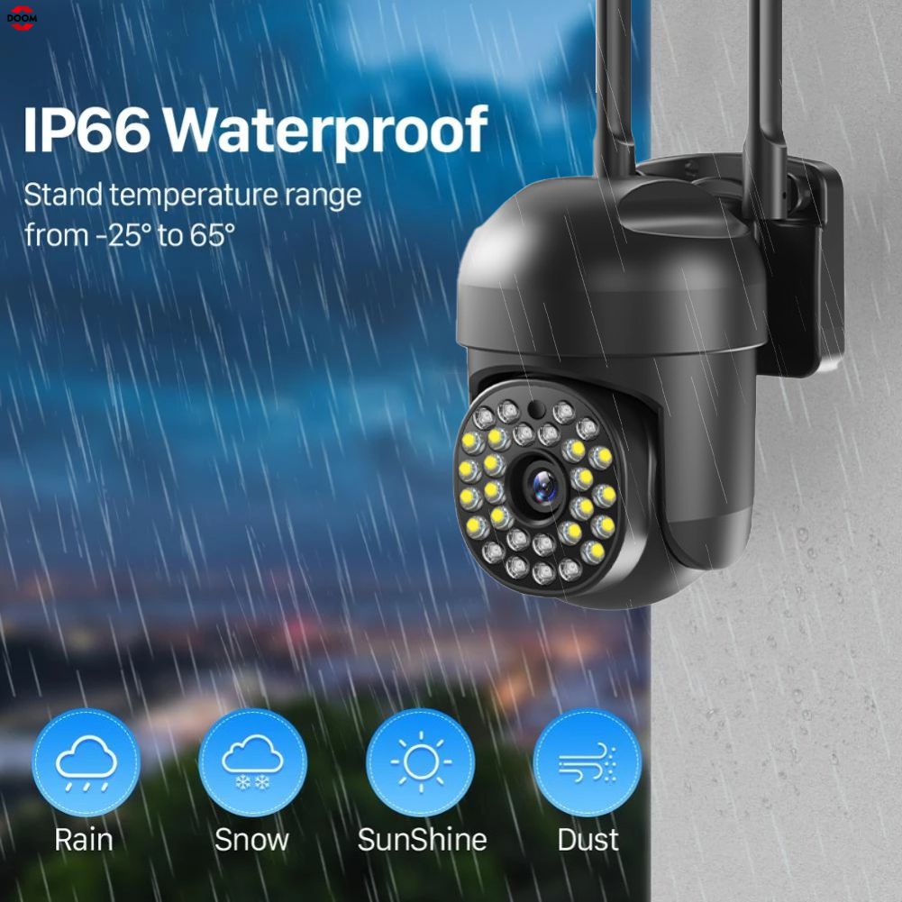 2mp Camera Quan Sát Không Dây Hỗ Trợ Alexa Và Google Ngoài Trời Chống Nước 355 Tự Động Theo Dõi Hình Người 5G Wifi Ptz Màu Camera Ip tầm Nhìn Ban Đêm An Ninh 【Doom】