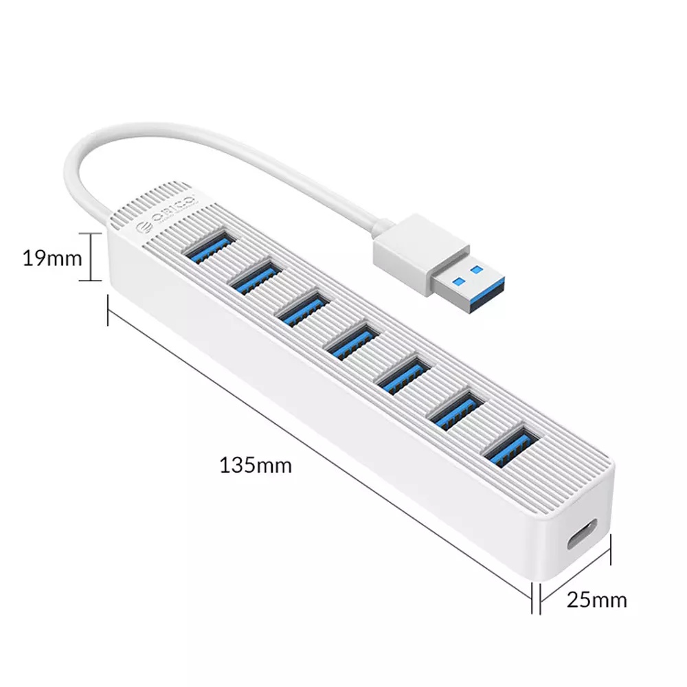 Bộ chia USB 7 cổng USB 3.0 Orico TWU3-7A