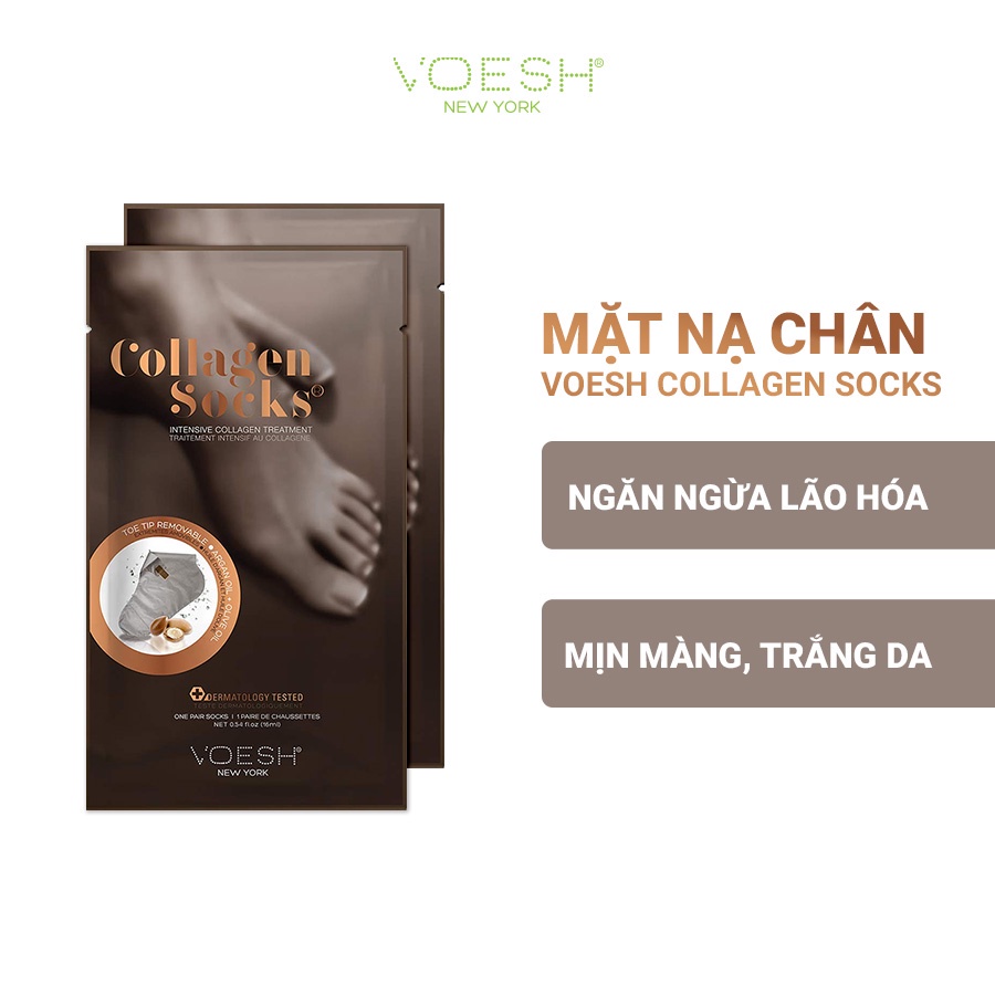 [GIFT] Mặt Nạ Chân Tinh Chất Collagen VOESH New York Collagen Socks 16ml x cặp 2 miếng