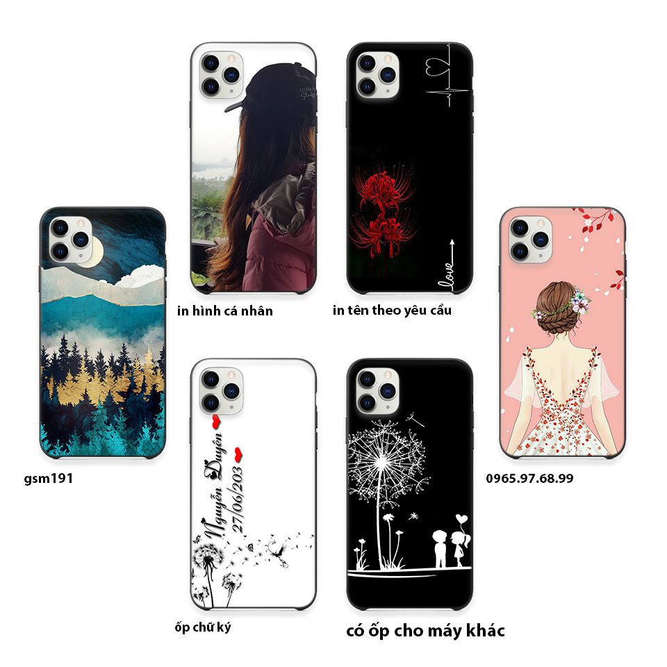 Ốp iPhone 11 in hình Sương đêm trong rừng giả sơn mài -192 (Ốp dẻo chống bẩn chống sốc)