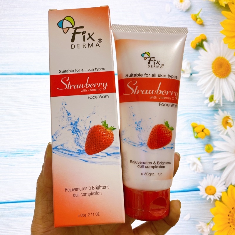 Sữa Rửa Mặt Chiết Xuất Dâu Tây Fixderma Strawberry Face Wash (60g)