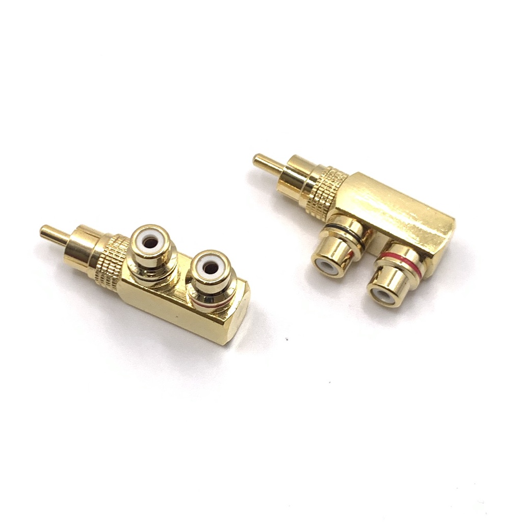 Jack Hoa Sen 1 Ra 2 CD-01 Đồng OFC, Mạ Vàng 24k - Jack Bông Sen 1 Ra 2 Giá Tốt - Jack AV 1 Ra 2 Lỗi 1 Đổi 1 Trong 7 Ngày
