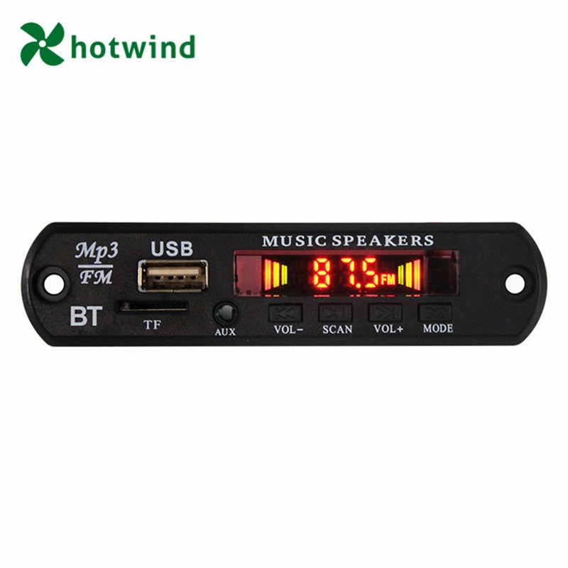 12V Wireless Bluetooth MP3 Decoder Board VTF-108BT V8.0