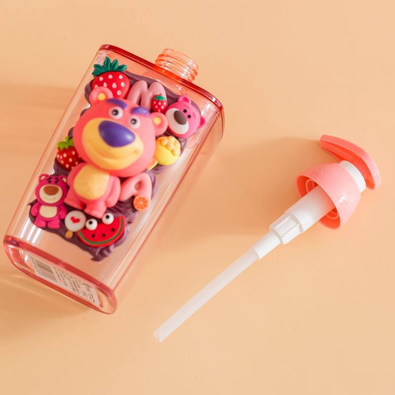 Sub- Chai Đựng Sữa Rửa Tay Dạng Nhấn Hình Hoạt Hình Dễ Thương Chống Nước Bọt Khi Đi Du Lịch