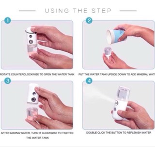 Máy phun sương Nano mini tạo ẩm cho da