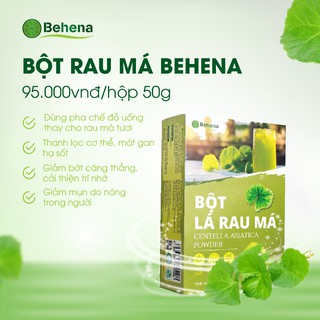 BỘT LÁ RAU MÁ - BEHENA - 50G
