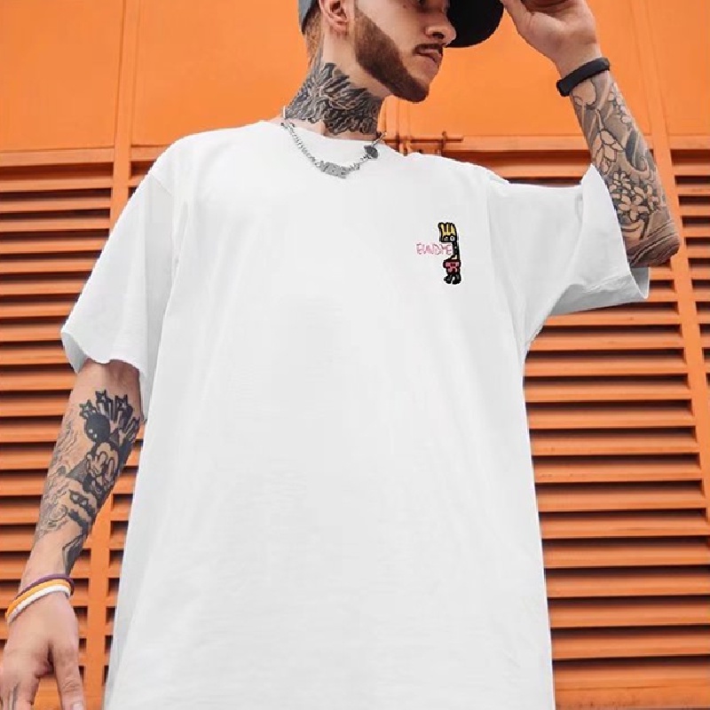 Áo Thun Tay Ngắn Cổ Tròn Dáng Rộng In Họa Tiết Hoạt Hình Thời Trang Mùa Hè Cho Nam Và Nữ size M-8XL