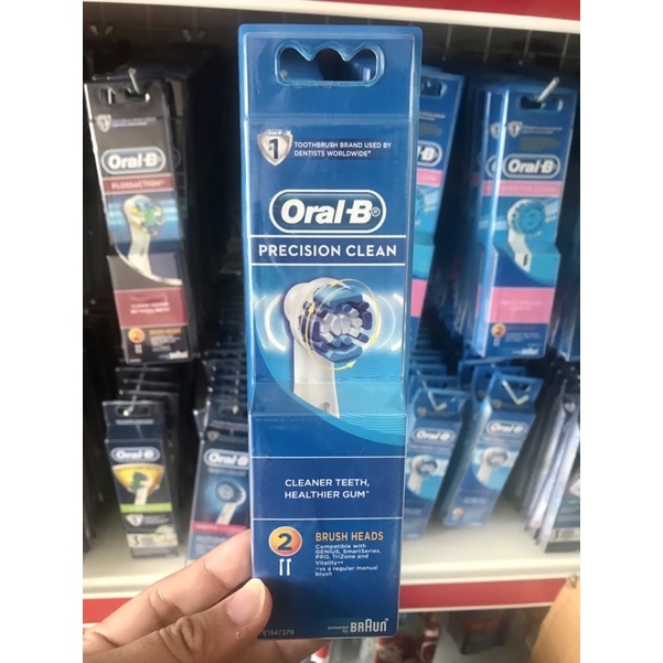 Đầu Thay Thế Bàn Chải Điện Oral-B Braun - Đầu Precision Clean - Làm Sạch Từng Răng Cho Răng Sạch Nướu Khoẻ