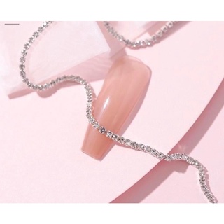 (phụ kiện nail) dây xích đá trang trí móng