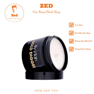 Sáp, wax vuốt tóc nam nữ by vilain gold digger 100gr. tạo kiểu, giữ nếp cho tóc. hàng chính hãng