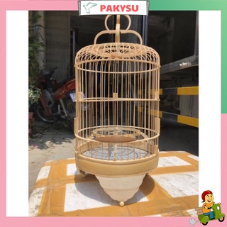 Lồng chim khuyên pakysu , lồng chim ép mộc bằng tre giá rẻ