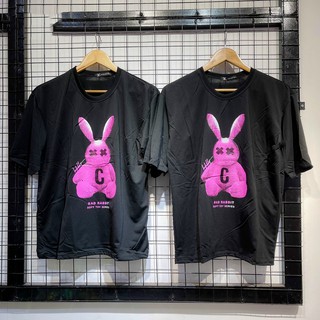 Áo thun tay lỡ form rộng unisex hình thỏ rabbit