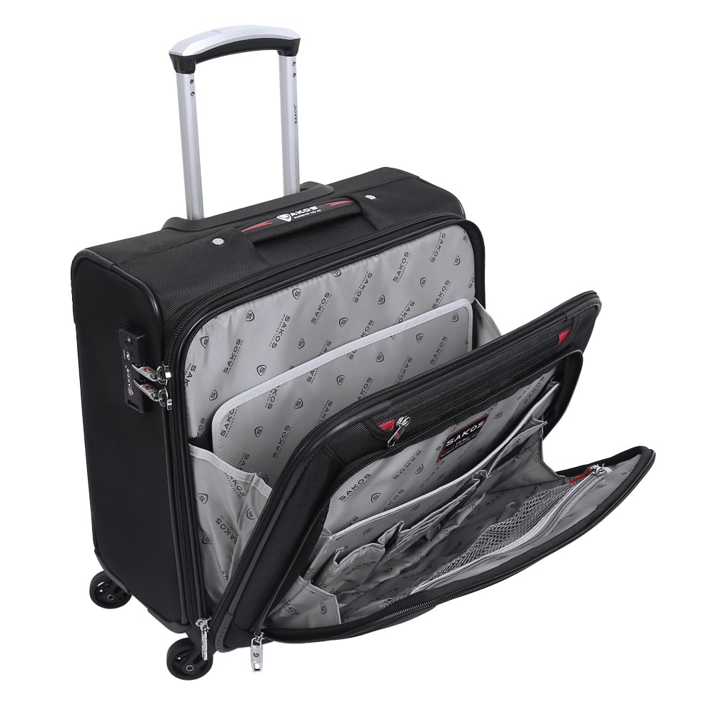 Vali Kéo Vải Doanh Nhân SAKOS NEO ENVY FG - Size 18inch/ Xách Tay (Cabin) - Khóa TSA - Chống Thấm, Trượt Nước