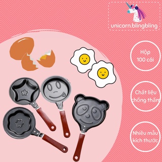 Chảo mini chiên trứng hình dễ thương dùng được bếp từ - giao mẫu ngẫu nhiên