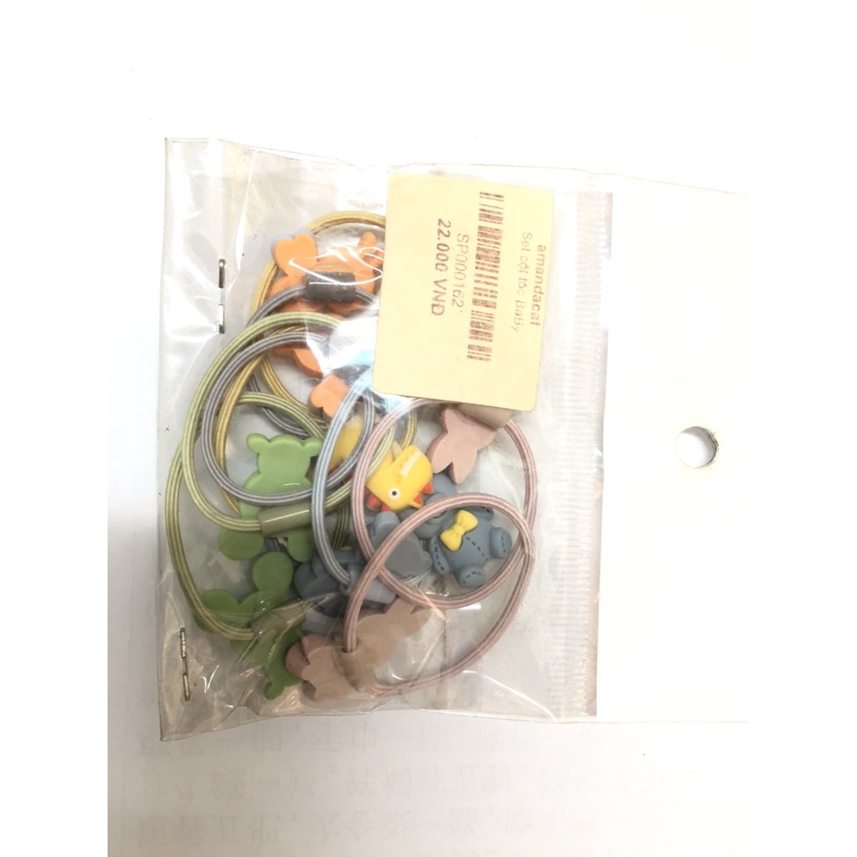 [Hàng mới về]  Set dây buộc tóc Hoạt hình đa dạng nhiều màu sắc mẫu mã