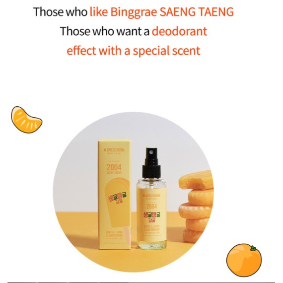 Nước hoa xịt vải Wdressroom No 2004 SAENG TAENG 70ml hương cam quýt (Shop Bunny Beans) | Thế Giới Skin Care