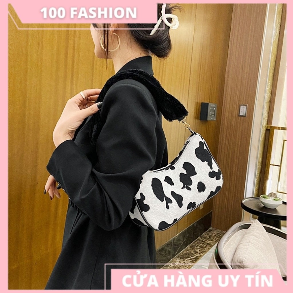 [Mã FAMAYWA2 giảm 10K đơn 50K] Túi Xách Nữ 💖FREE SHIP💖 Túi Kẹp Nách Bò Sữa Dây Đeo Lông Nhung Mềm Mịn [ Mẫu Mới 2021] | WebRaoVat - webraovat.net.vn