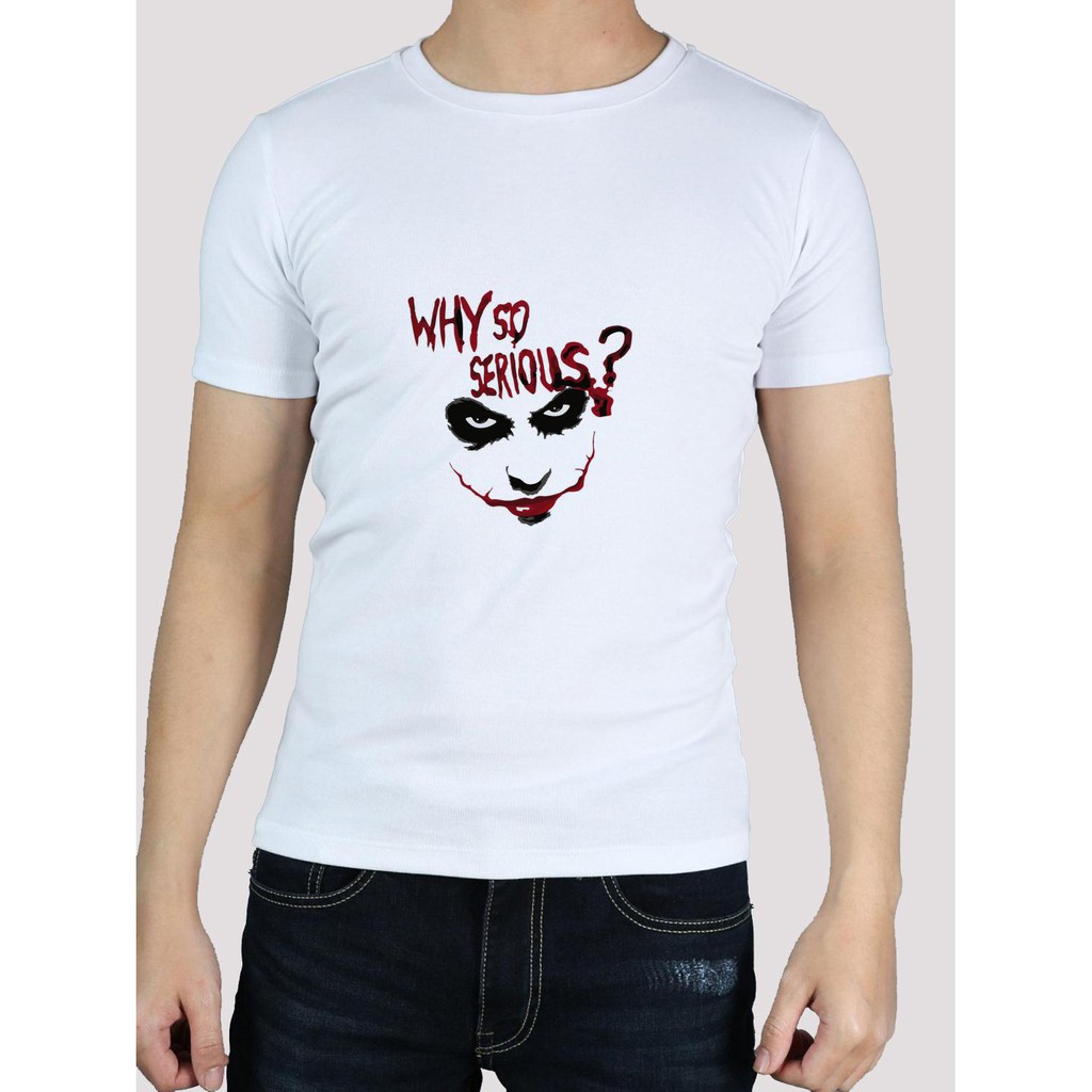 ÁO THUN NAM NỮ AT1849 WHY SO SERIOUS JOKER COMIC THỜI TRANG AOMI unisex PHONG CÁCH CÁ TÍNH ĐẸP