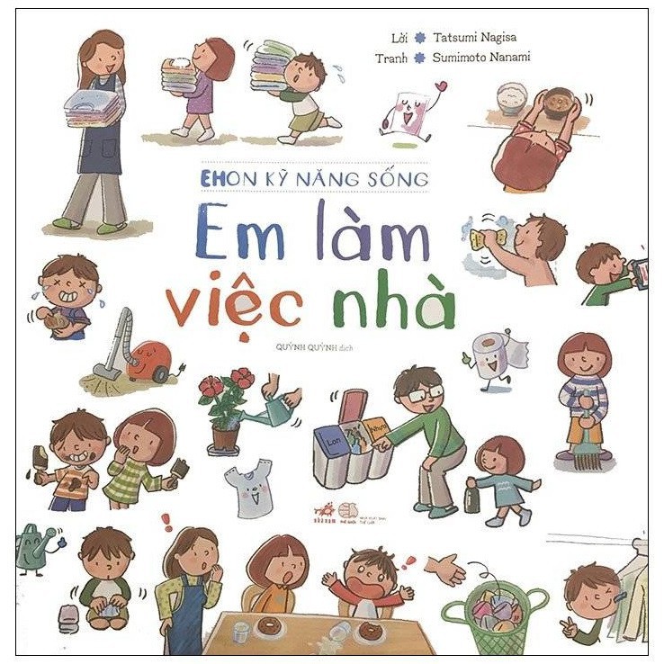 Sách - Ehon Kỹ Năng Sống: Em Làm Việc Nhà