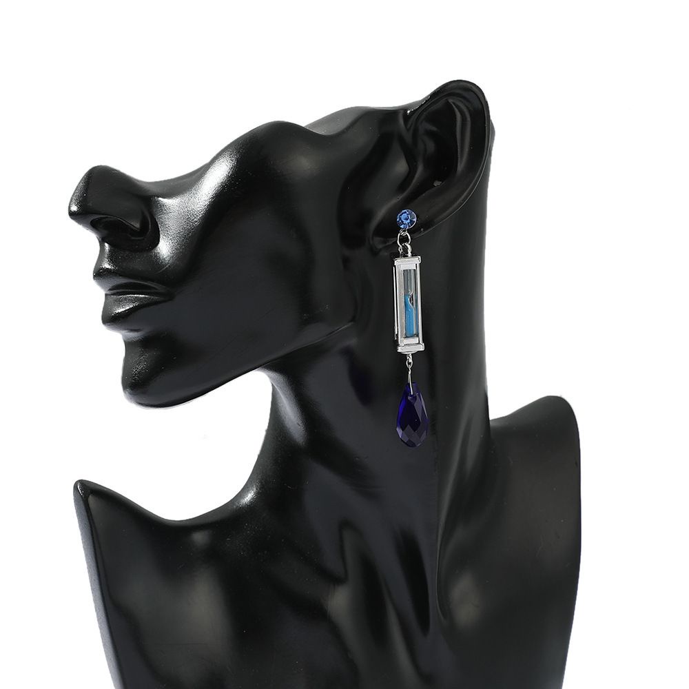 Bông tai dạng kẹp hình đồng hồ cát anime thời trang cổ điển sáng tạo TAYLOR1