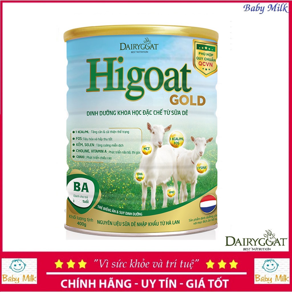 Sữa dê Higoat gold BA , số 1 (400g)