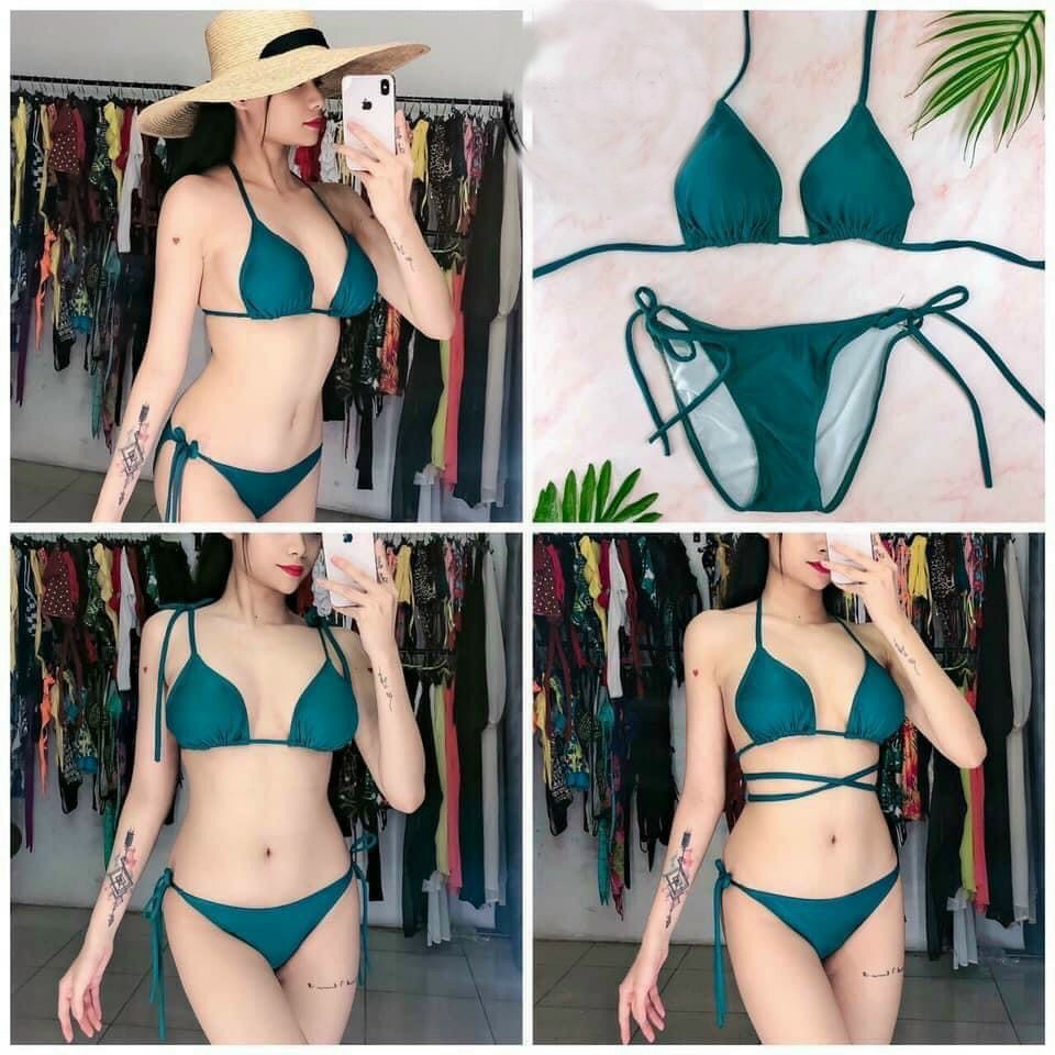 Bikini 2 Mảnh Tam Giác Da Beo Nhiều Màu Sắc Bikini129k | BigBuy360 - bigbuy360.vn