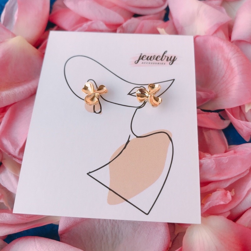 100 chiếc tag bìa treo khuyên, thẻ treo bông tai, Earring hang tags, giấy dày, kích thước 7x5.4cm mẫu 05