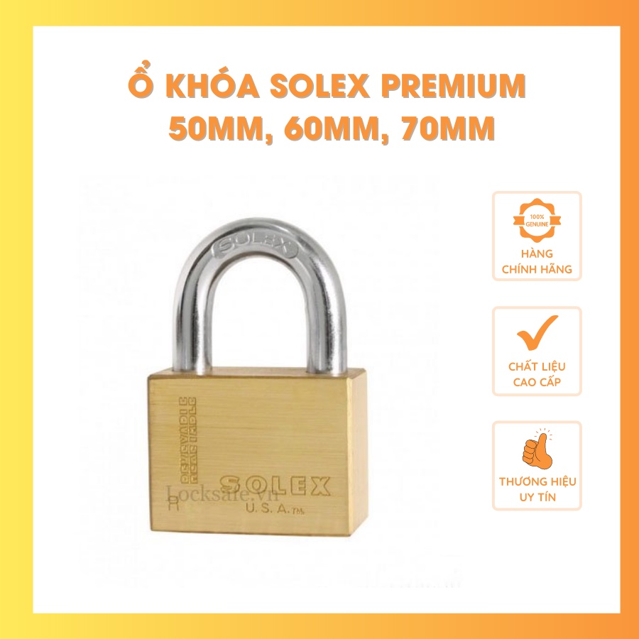 Ổ Khóa Chống Cắt SOLEX PREMIUM Thái Lan Chính Hãng R50-R60-R70
