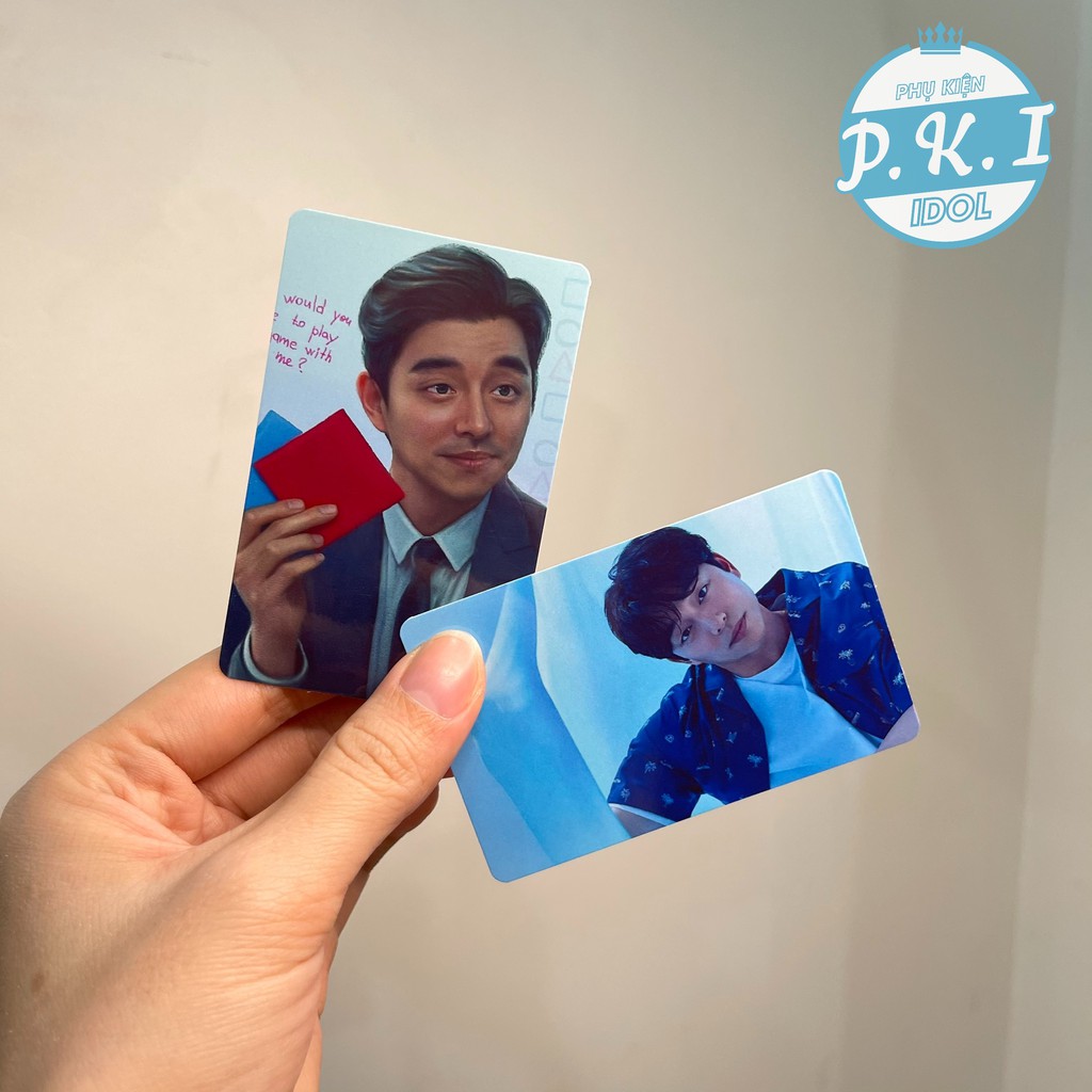 Set 9 Card Ảnh Nam Thần Gong Yoo - Ép Lastic + Bo Tròn 4 Góc