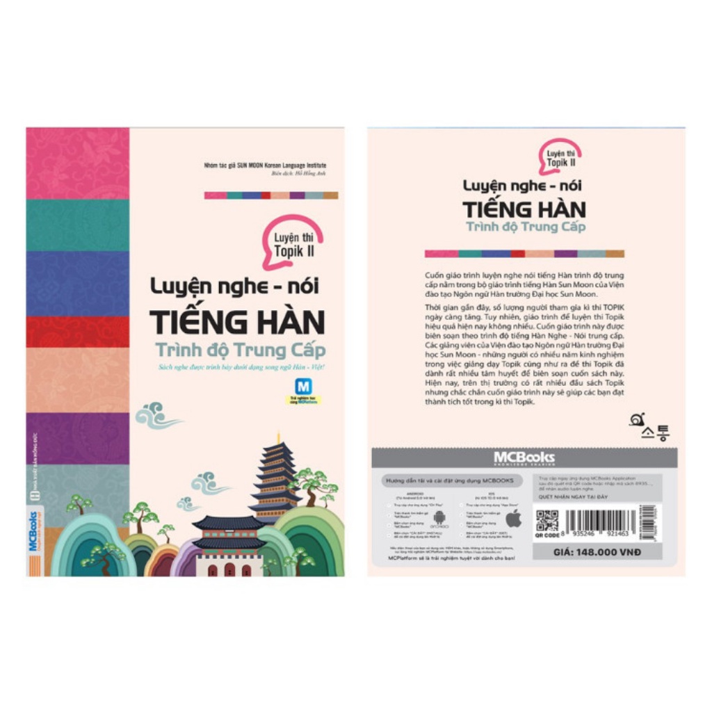 Sách - Luyện Nghe - Nói Tiếng Hàn Trung Cấp _ Đại Học Sunmoon Hàn Quốc Luyện Thi Topik