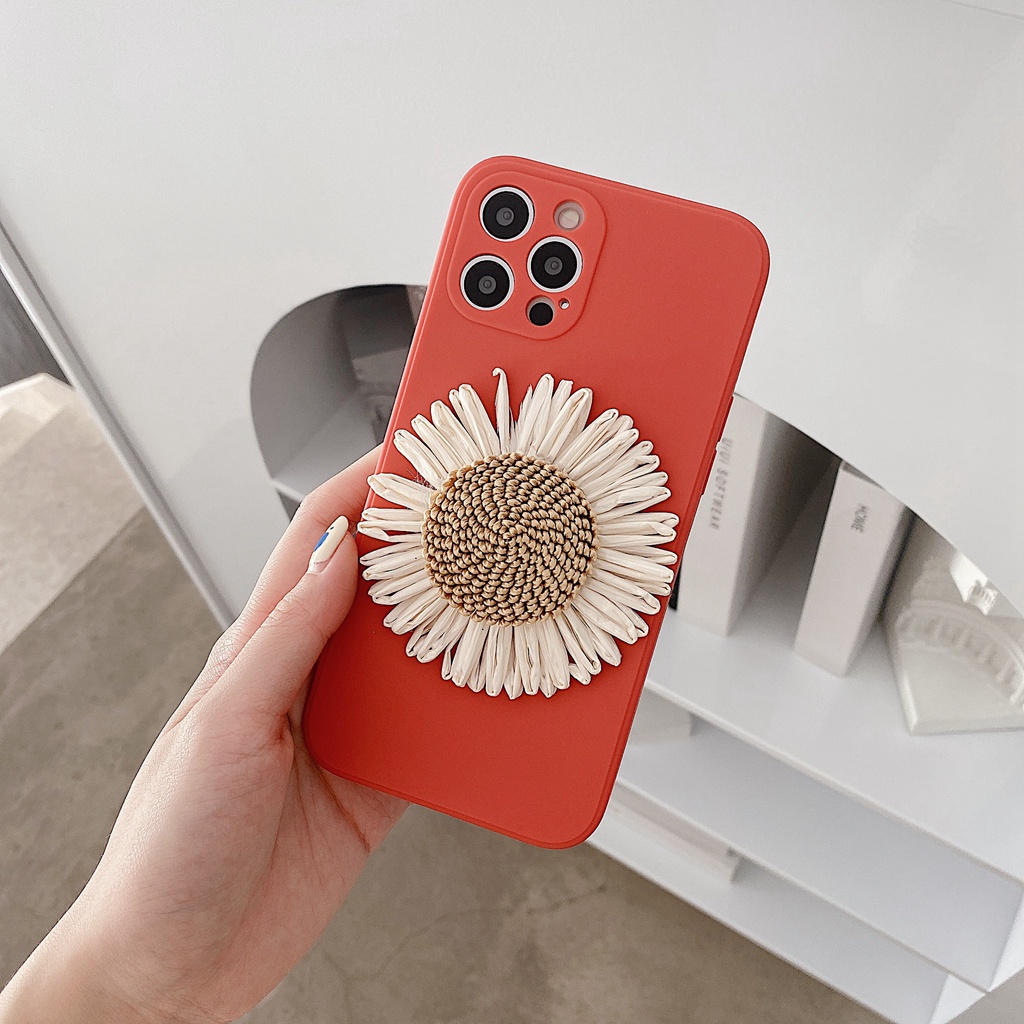 Ốp Điện Thoại Silicon Mềm Chống Rơi Họa Tiết Hoa Cúc Cho Iphone 12 Pro Max 11 Pro Max Xs Max Xr X 7 8 Plus
