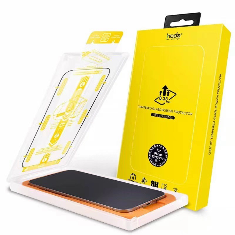 Cường lực Hoda 0,33M  chống bụi màng loa  cho Smart IPhone 14 Promax / 14 Plus / 13 Promax  , TỰ LẤY BỤI KÈM KHUNG DÁN