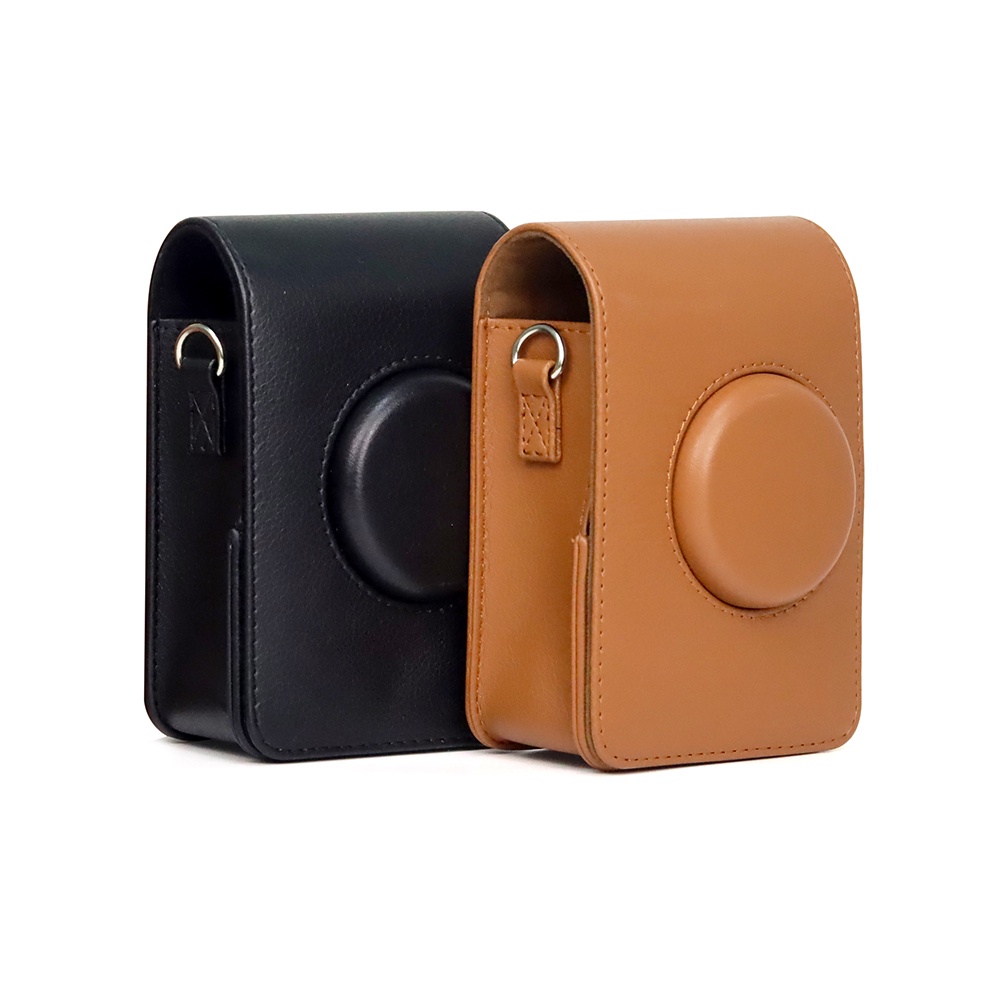 Túi bằng da PU đựng máy ảnh fujifilm instax mini evo tiện dụng