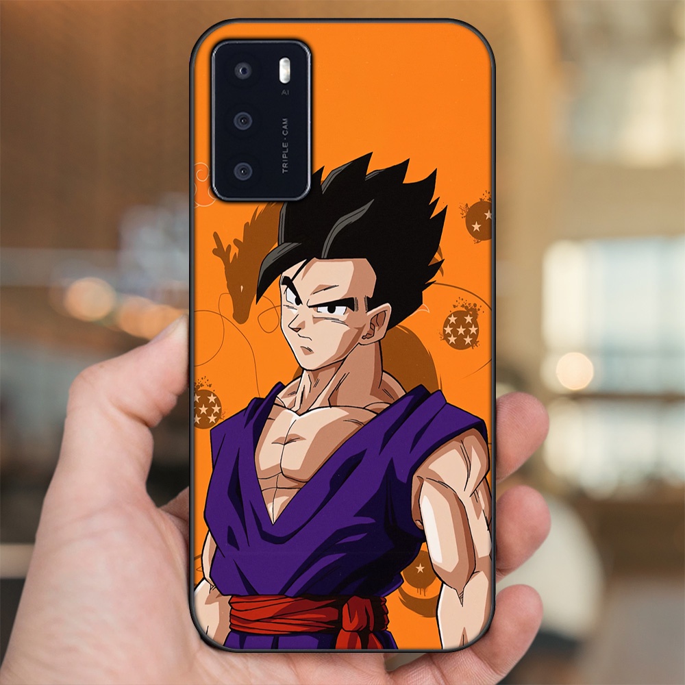 Ốp lưng Oppo A16 viền đen in hình Gohan Dragon Ball