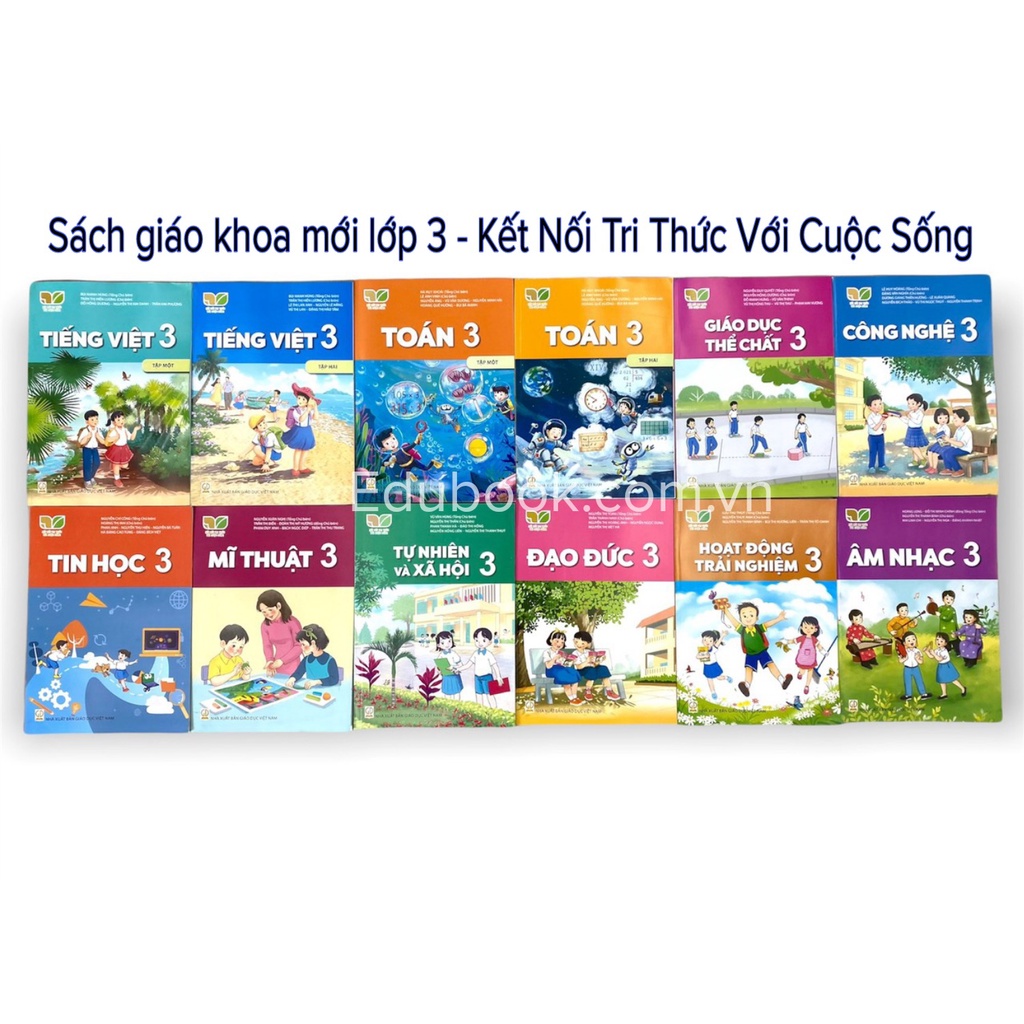 Sách - Trọn bộ 12 cuốn sách giáo khoa lớp 3